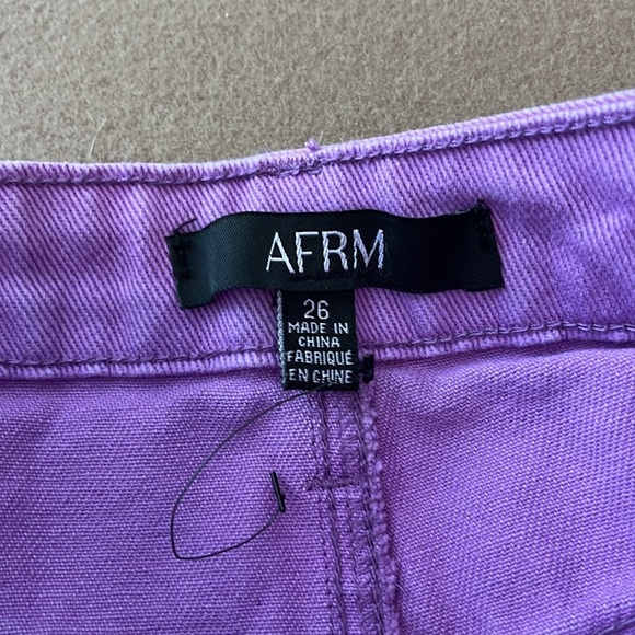 AFRM ODEN Purple Distressed Jeans - 26 - Picture 10 of 12